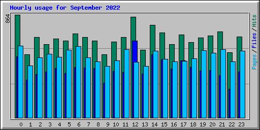 Hourly usage for September 2022